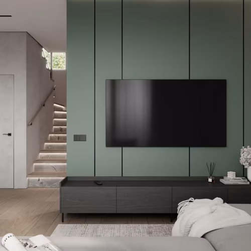 Профиль алюминиевый теневой с подсветкой Laconistiq Light Черный 23-11-300 3000×45,7×15,45