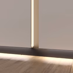 Профиль алюминиевый теневой с подсветкой Laconistiq Light Черный 23-11-300 3000×45,7×15,45