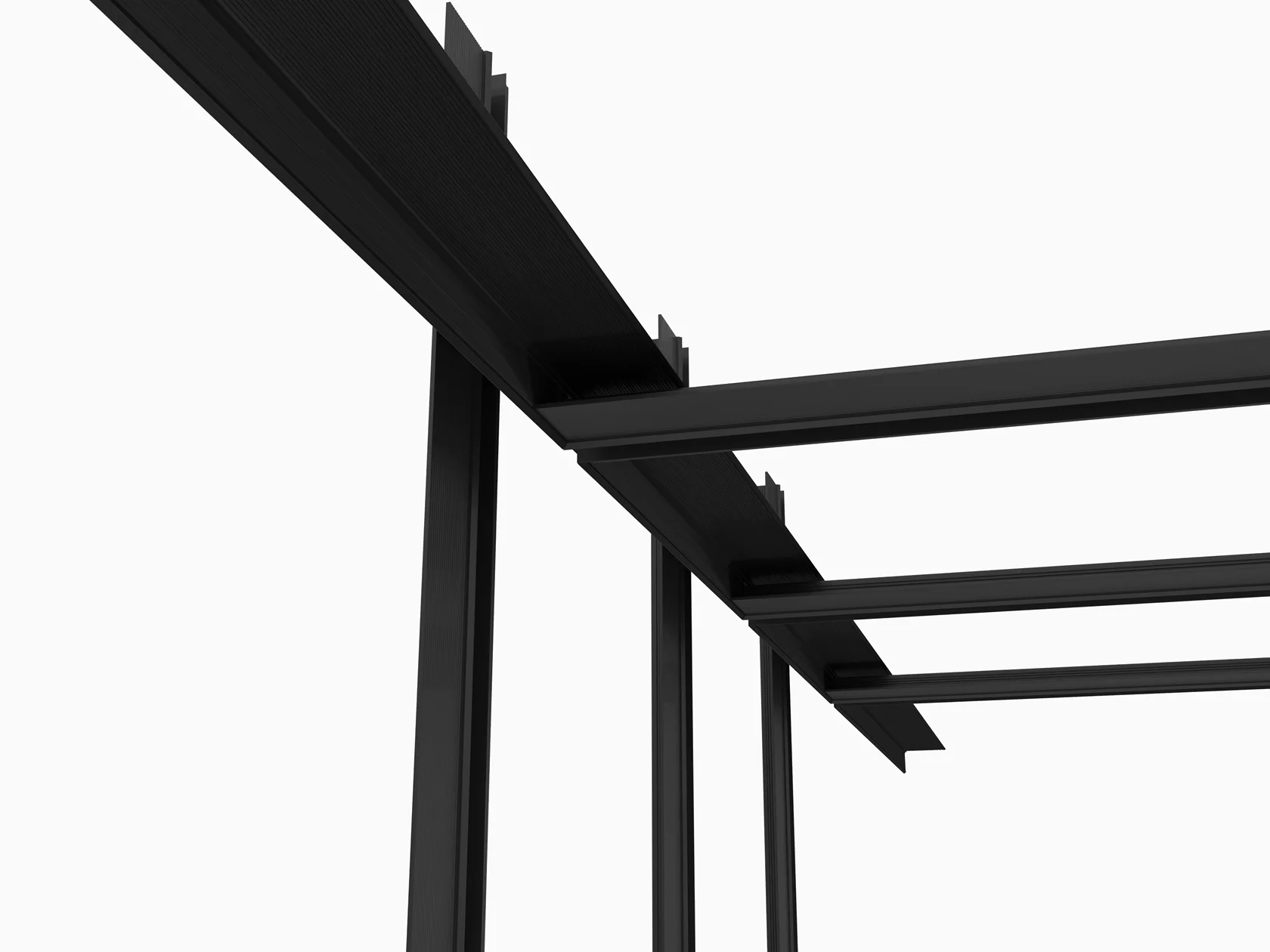 Профиль алюминиевый теневой Laconistiq Classic Черный 21-11-300 3000×37×10,7