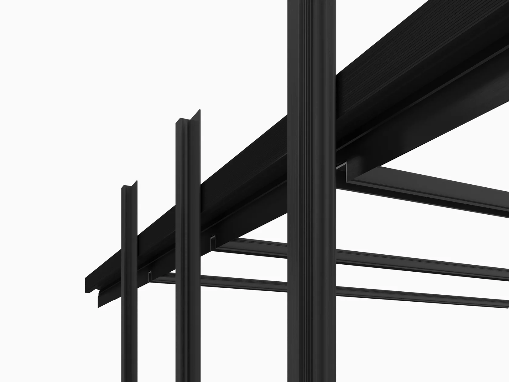 Профиль алюминиевый теневой Laconistiq Classic Черный 21-11-300 3000×37×10,7