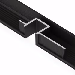 Профиль алюминиевый теневой Laconistiq Classic Черный муар RAL 9005 21-31-300 3000×37×10,7