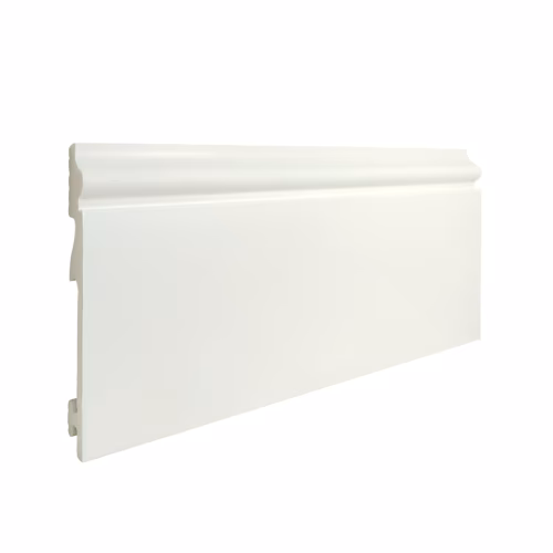 Плинтус дюрополимерный TeckWood белый ДП2 2000×105×14