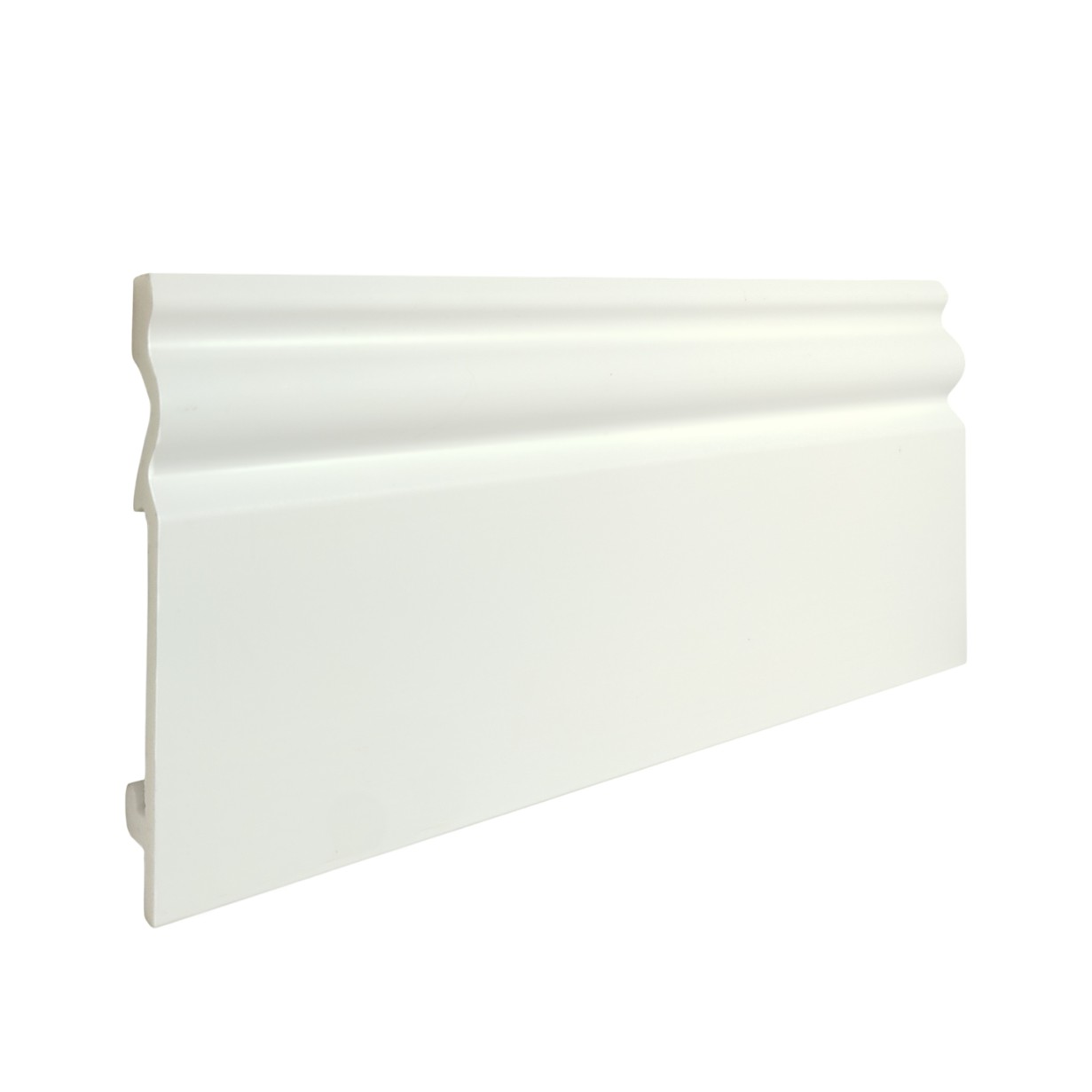 Плинтус дюрополимерный TeckWood белый ДП6 2000×95×14