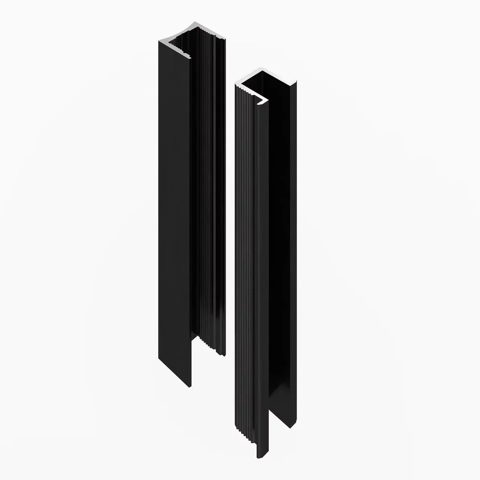 Профиль алюминиевый теневой с подсветкой Laconistiq Light mini Черный 29-11-300 3000×14×13