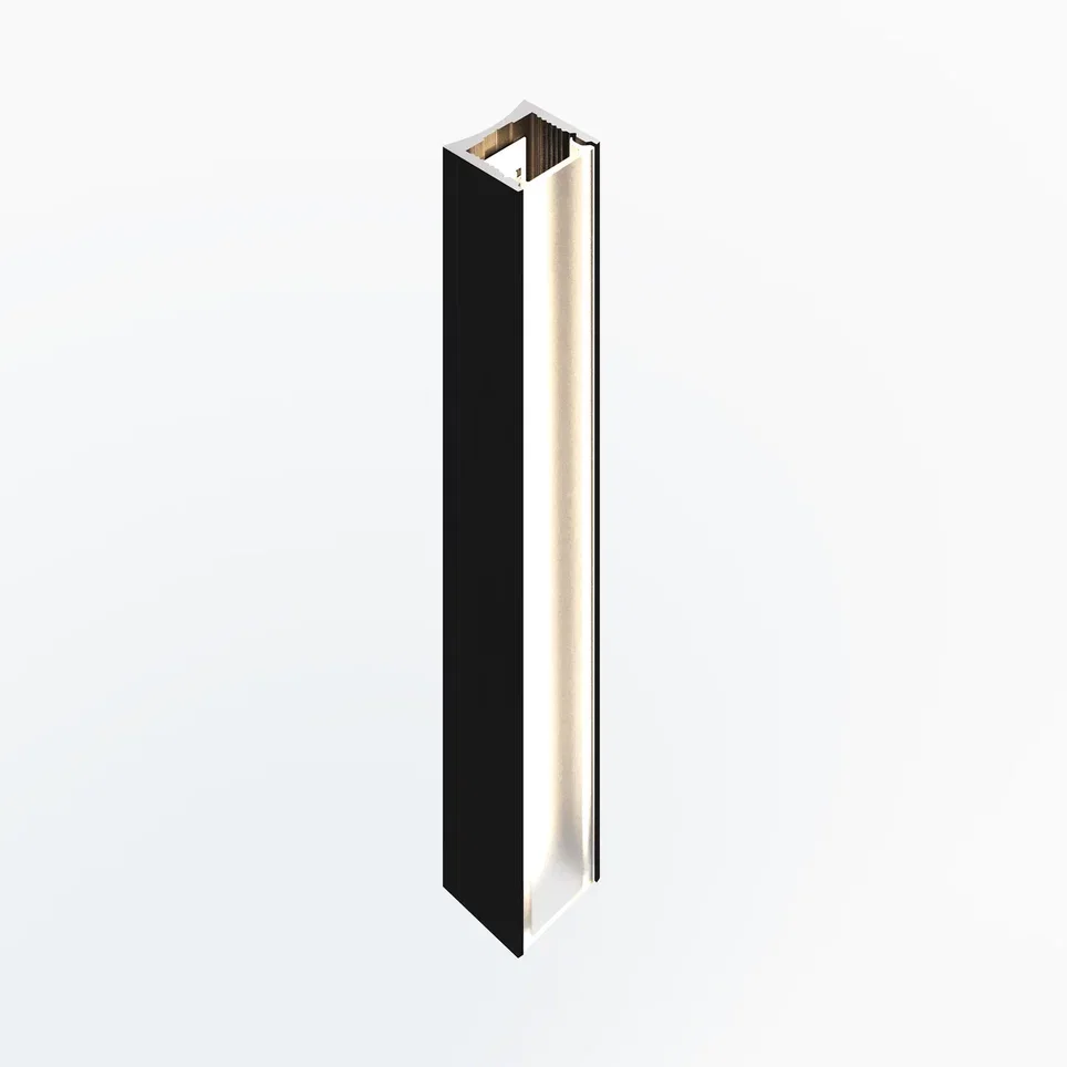 Профиль алюминиевый теневой с подсветкой Laconistiq Light mini Черный 29-11-300 3000×14×13