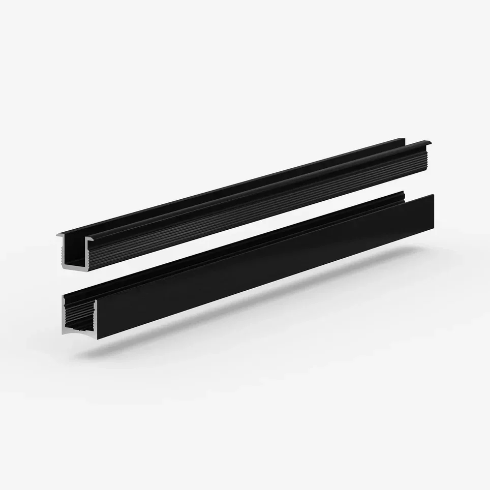 Профиль алюминиевый теневой с подсветкой Laconistiq Light mini Черный 29-11-300 3000×14×13