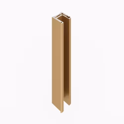 Профиль алюминиевый теневой с подсветкой Laconistiq Light mini Светлое золото 29-15-300 3000×14×13