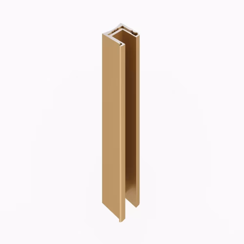 Профиль алюминиевый теневой с подсветкой Laconistiq Light mini Светлое золото 29-15-300 3000×14×13
