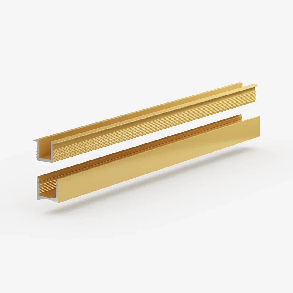 Профиль алюминиевый теневой с подсветкой Laconistiq Light mini Светлое золото 29-15-300 3000×14×13 Профиль алюминиевый теневой с подсветкой Laconistiq Light mini Светлое золото 29-15-300 3000×14×13