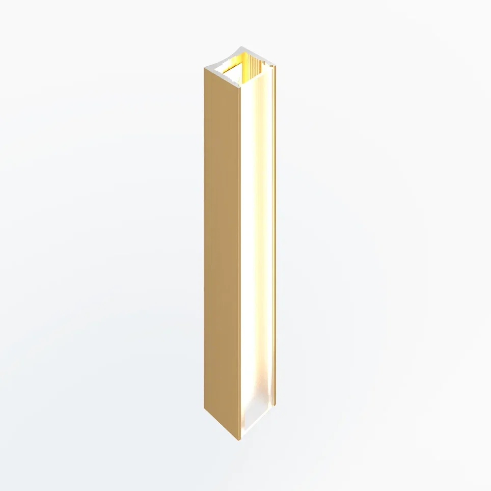 Профиль алюминиевый теневой с подсветкой Laconistiq Light mini Светлое золото 29-15-300 3000×14×13 Профиль алюминиевый теневой с подсветкой Laconistiq Light mini Светлое золото 29-15-300 3000×14×13