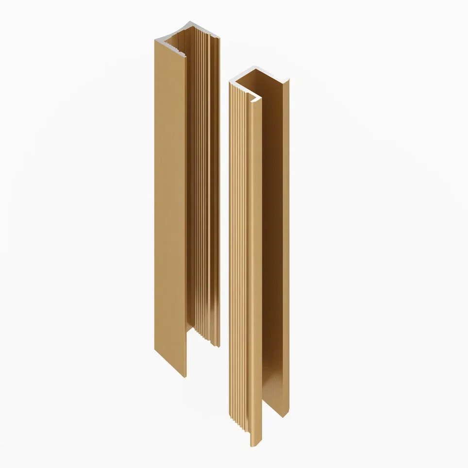 Вставка алюминиевая для теневого профиля Laconistiq Light mini Светлое золото 29/1-15-300 3000×10,5×11,3