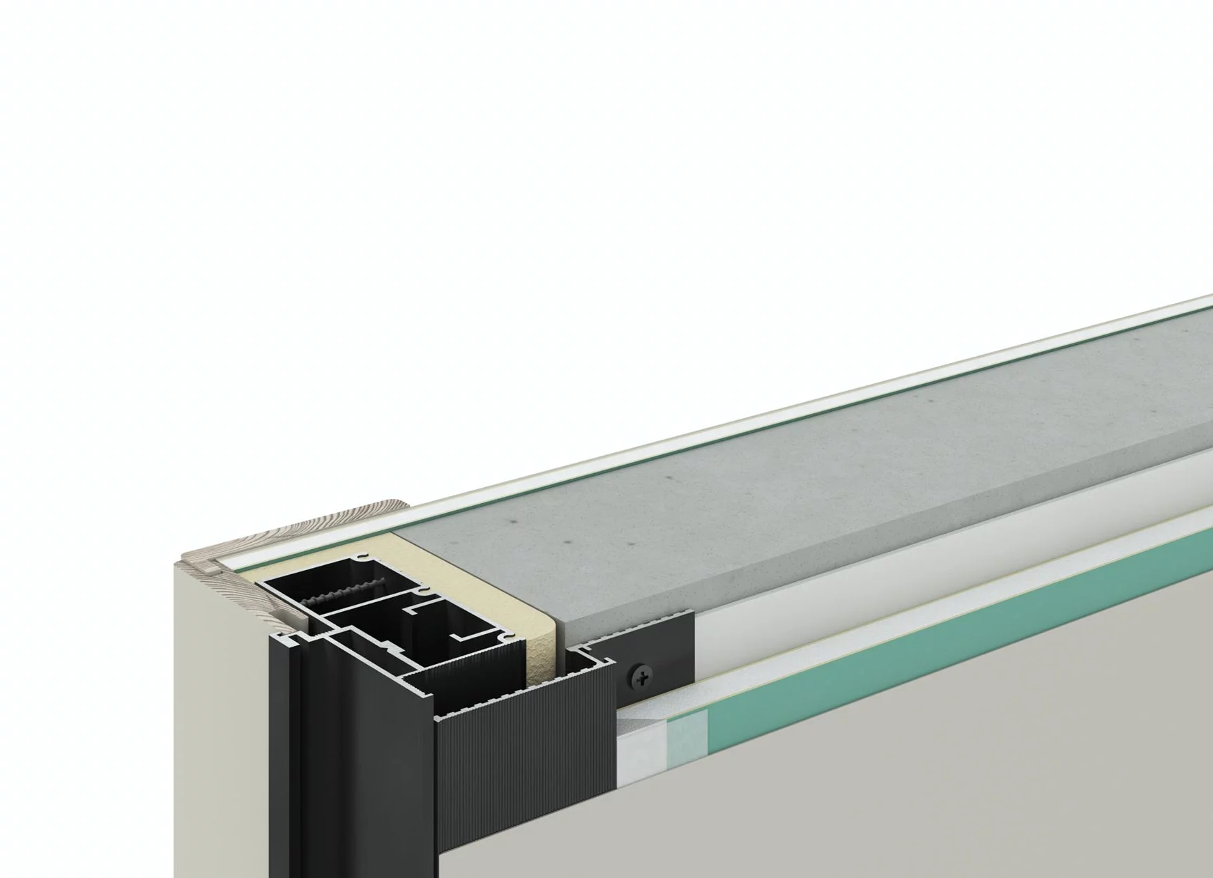 Профиль алюминиевый теневой Laconistiq Micro 24-100-100 без покрытия 1000×96,5×15,7