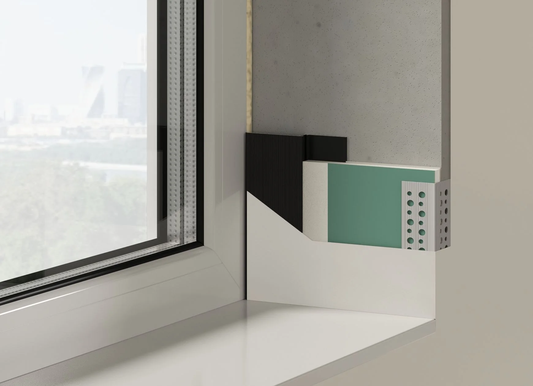 Профиль алюминиевый теневой Laconistiq Micro 24-100-100 без покрытия 1000×96,5×15,7