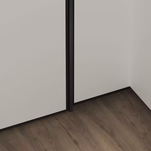 Профиль алюминиевый теневой Laconistiq Micro Белый муар RAL 9016 24-32-100 1000×96,5×15,7