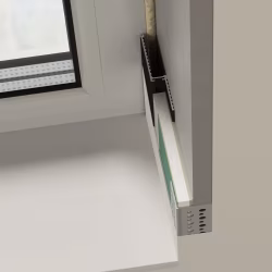 Профиль алюминиевый теневой Laconistiq Micro Черный муар RAL 9005 24-31-100 1000×96,5×15,7