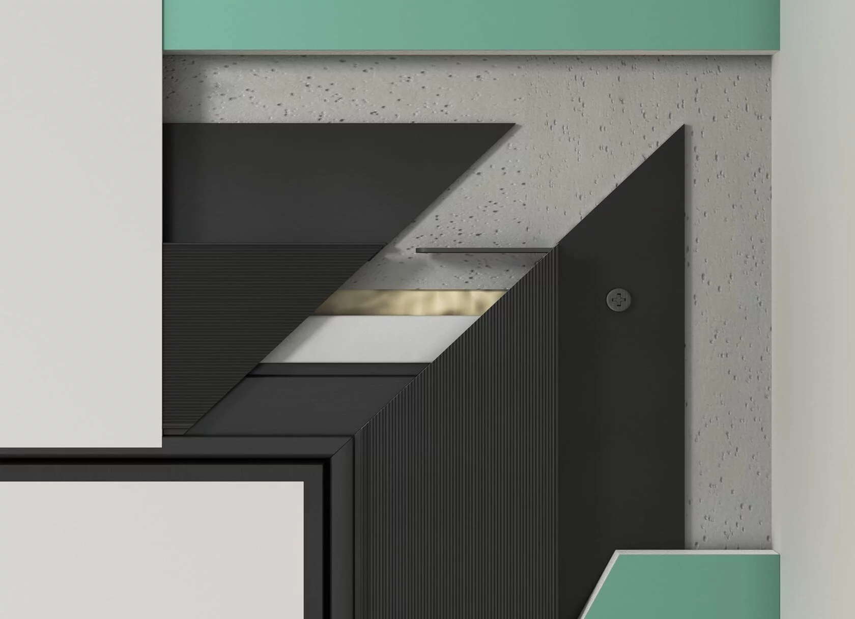 Профиль алюминиевый теневой Laconistiq Micro 24-100-100 без покрытия 1000×96,5×15,7