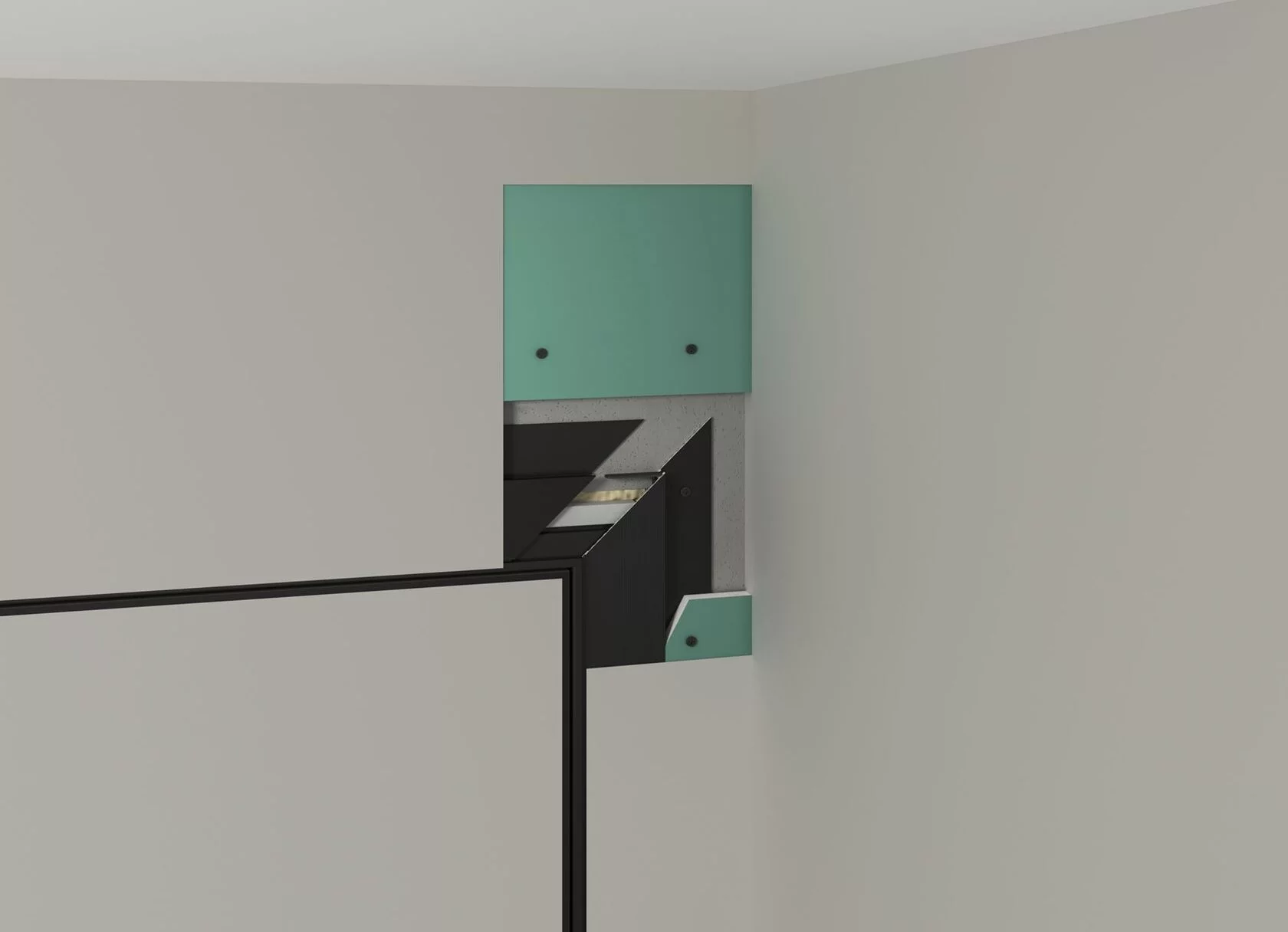 Профиль алюминиевый теневой Laconistiq Micro 24-100-100 без покрытия 1000×96,5×15,7