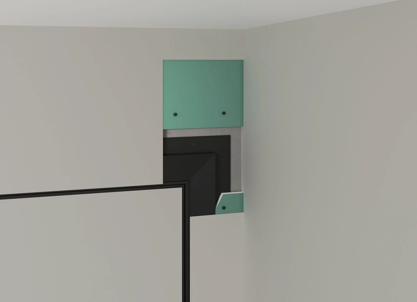 Профиль алюминиевый теневой Laconistiq Micro 24-100-100 без покрытия 1000×96,5×15,7