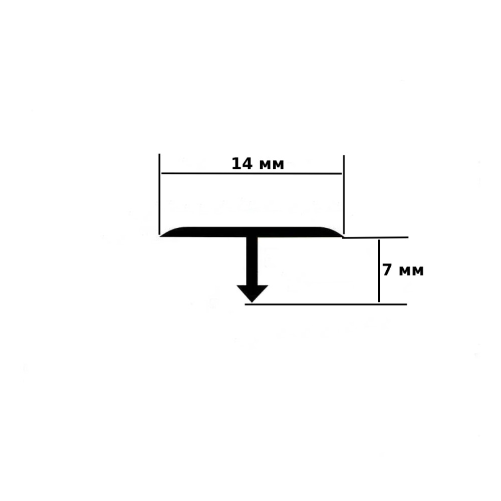 Порожек из латуни Т-образный Profilpas Projoint T 399/T/14 75087 2700×14×7