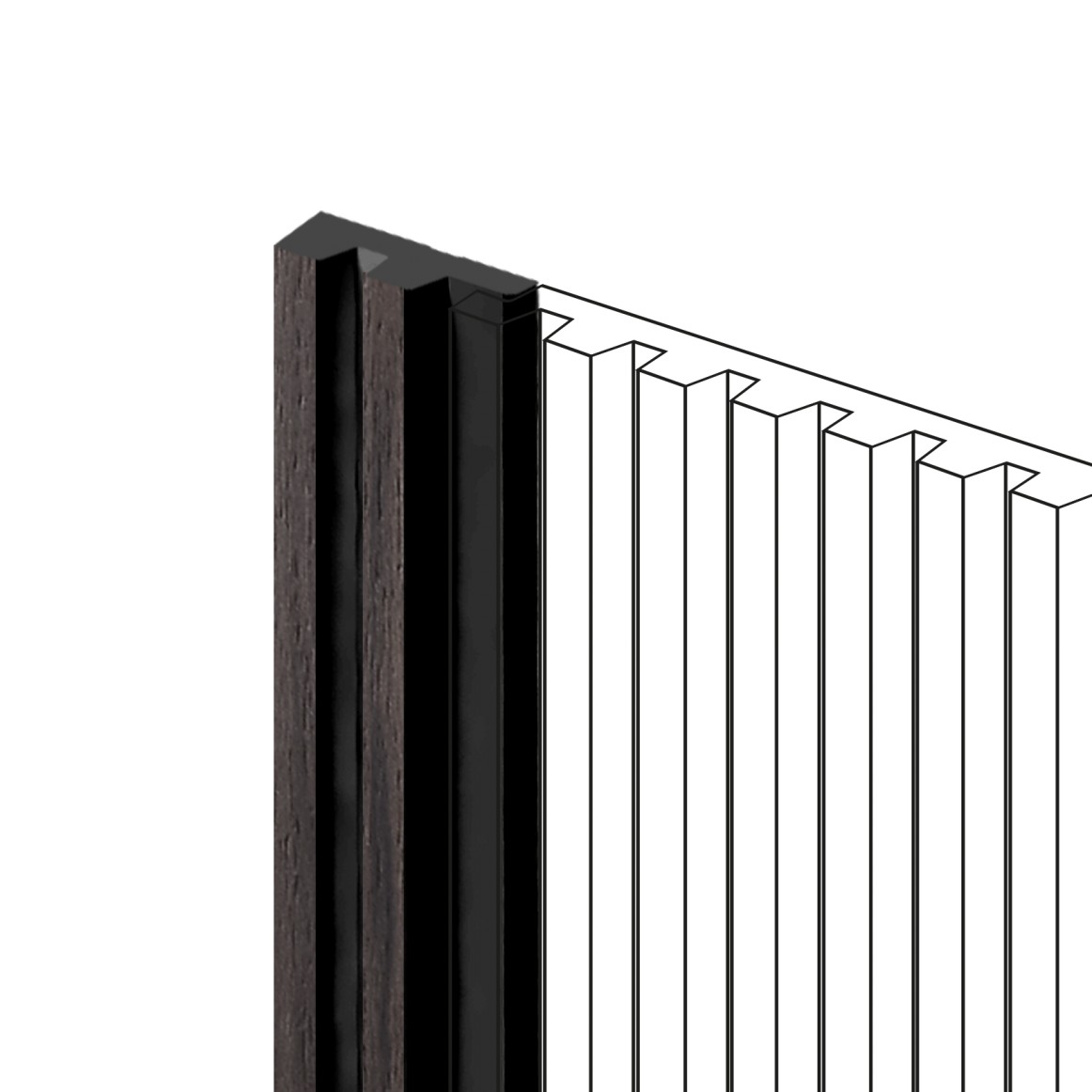 Финишный молдинг Hiwood LF129A BR395NK 2700×33,6×12