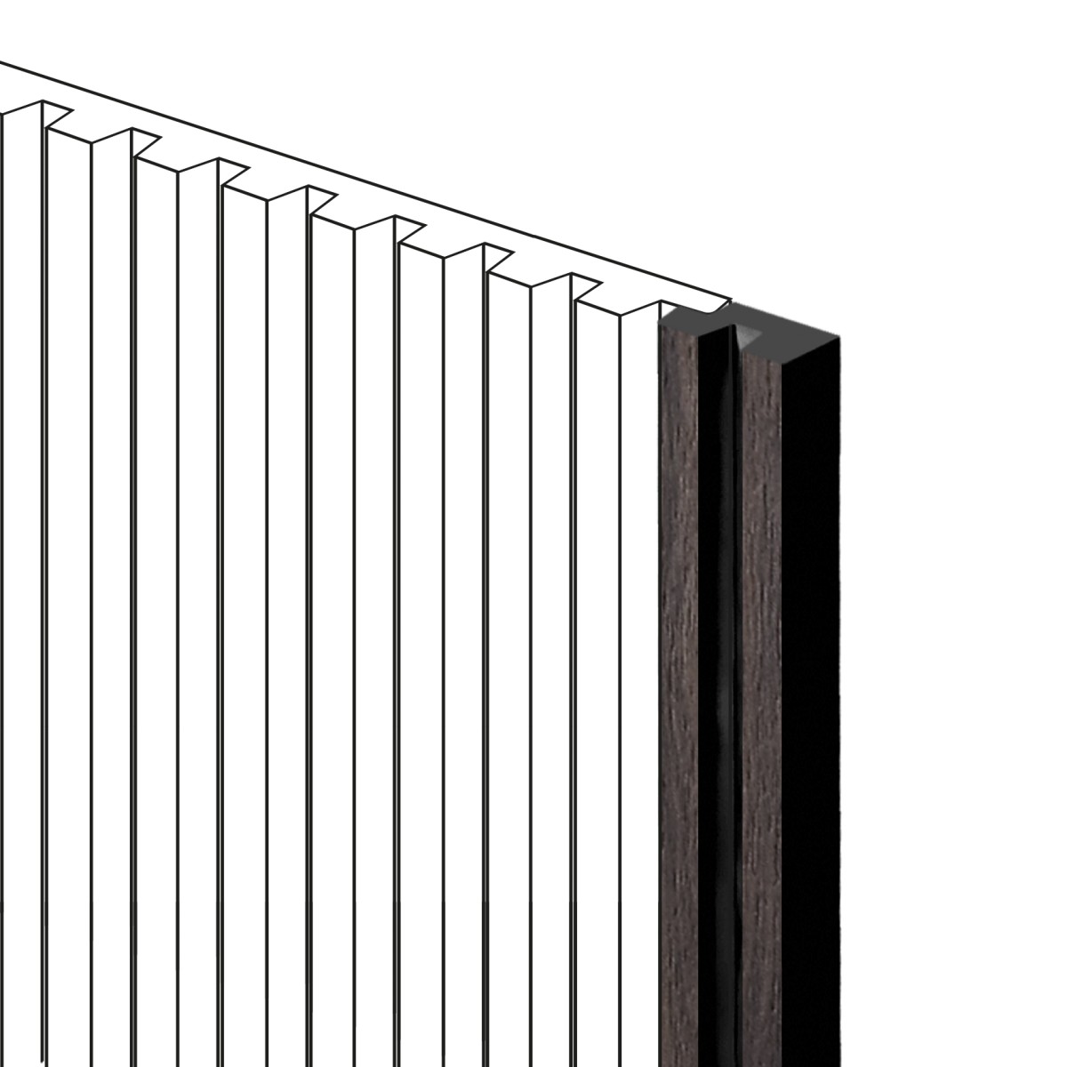 Финишный молдинг Hiwood LF129B BR395NK 2700×23,6×12