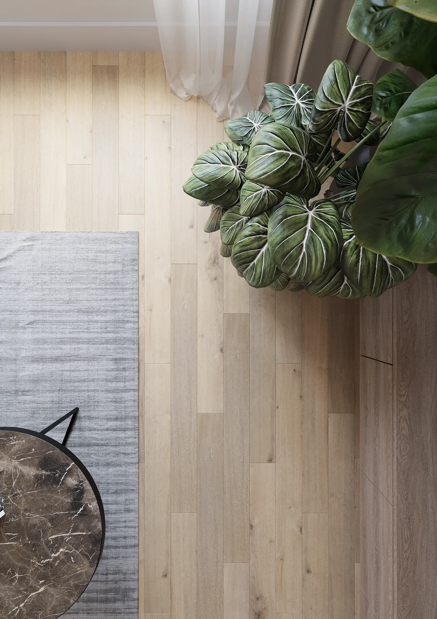 Ламинат AlixFloor Natural Line Дуб Натуральный классический ALX826 1261×133×12 фото в интерьере