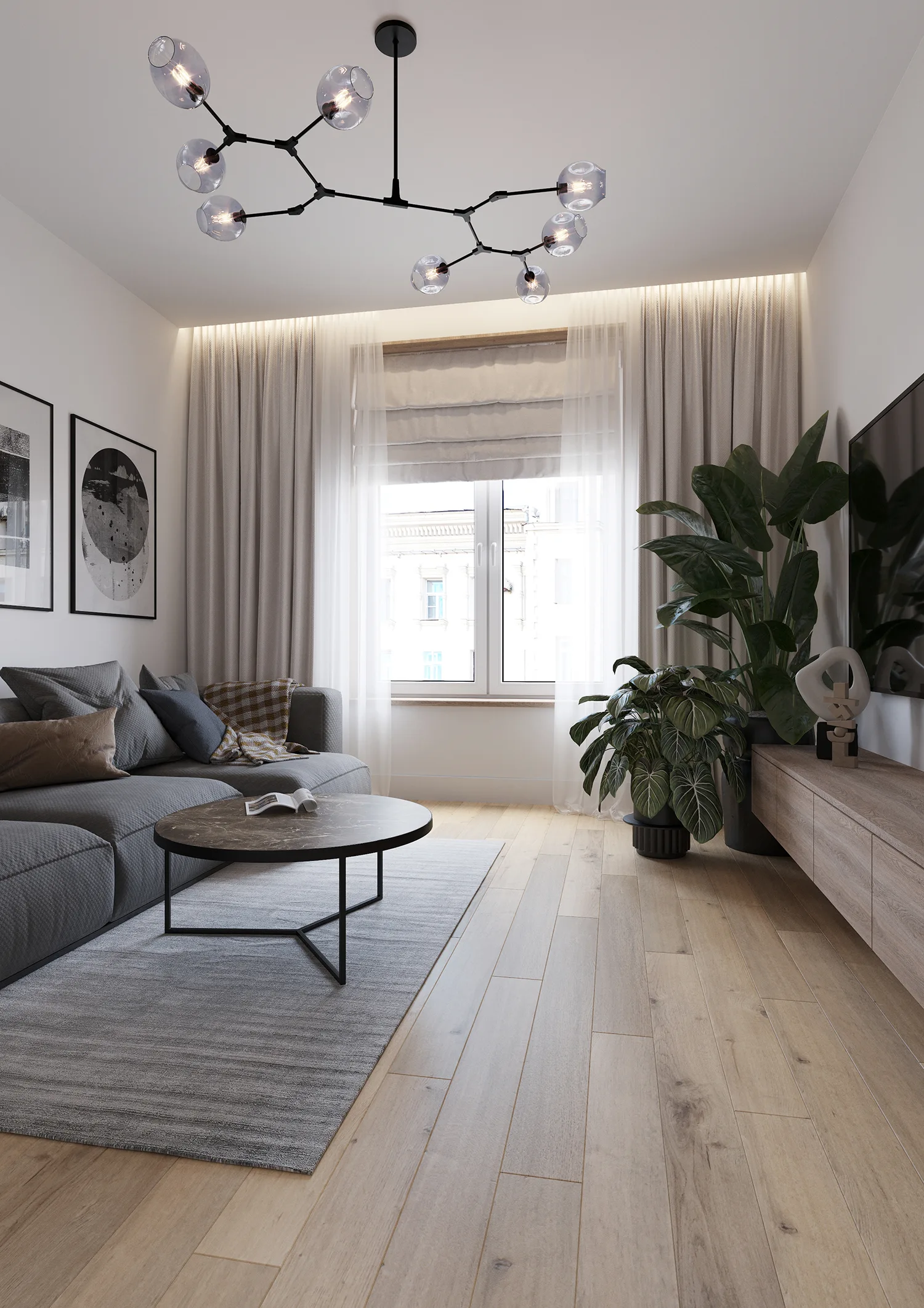 Ламинат AlixFloor Natural Line Дуб Натуральный классический ALX826 1261×133×12 фото в интерьере