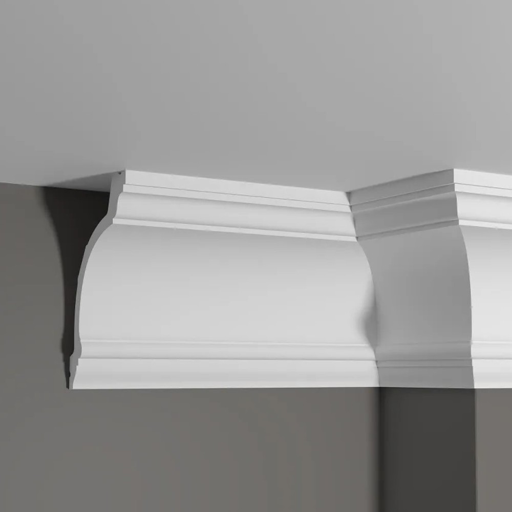 Потолочный плинтус под покраску Decor-Dizayn Estet DD521 2000×103×155