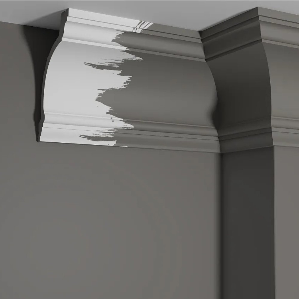 Потолочный плинтус под покраску Decor-Dizayn Estet DD521 2000×103×155