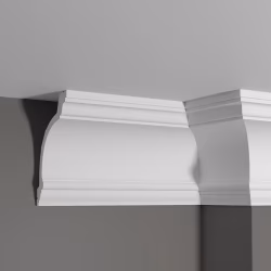 Потолочный плинтус под покраску Decor-Dizayn Estet DD521 2000×103×155