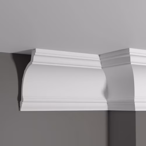 Потолочный плинтус под покраску Decor-Dizayn Estet DD521 2000×103×155