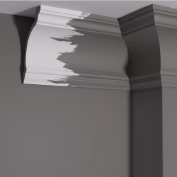 Потолочный плинтус под покраску Decor-Dizayn Estet DD521 2000×103×155
