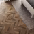 Кварцвиниловый SPC ламинат Home Expert Parquet Гикори натуральный 33-71W908/33-3010 венгерская елка 615×123×3,5 фото в интерьере