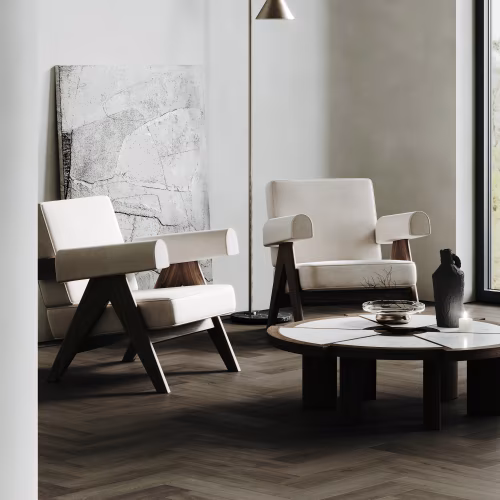 Кварцвиниловый SPC ламинат Home Expert Parquet Design Дуб Макиато 44-5001-3 венгерская елка 400×100×4,5
