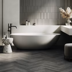 Кварцвиниловый SPC ламинат Home Expert Parquet Design Дуб Меланж 44-5001-5 венгерская елка 400×100×4,5