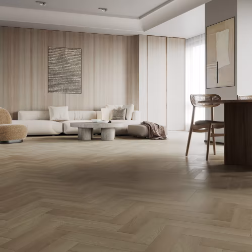 Кварцвиниловый SPC ламинат Home Expert Parquet Design Дуб Английский 44-6191-28 венгерская елка 400×100×4,5
