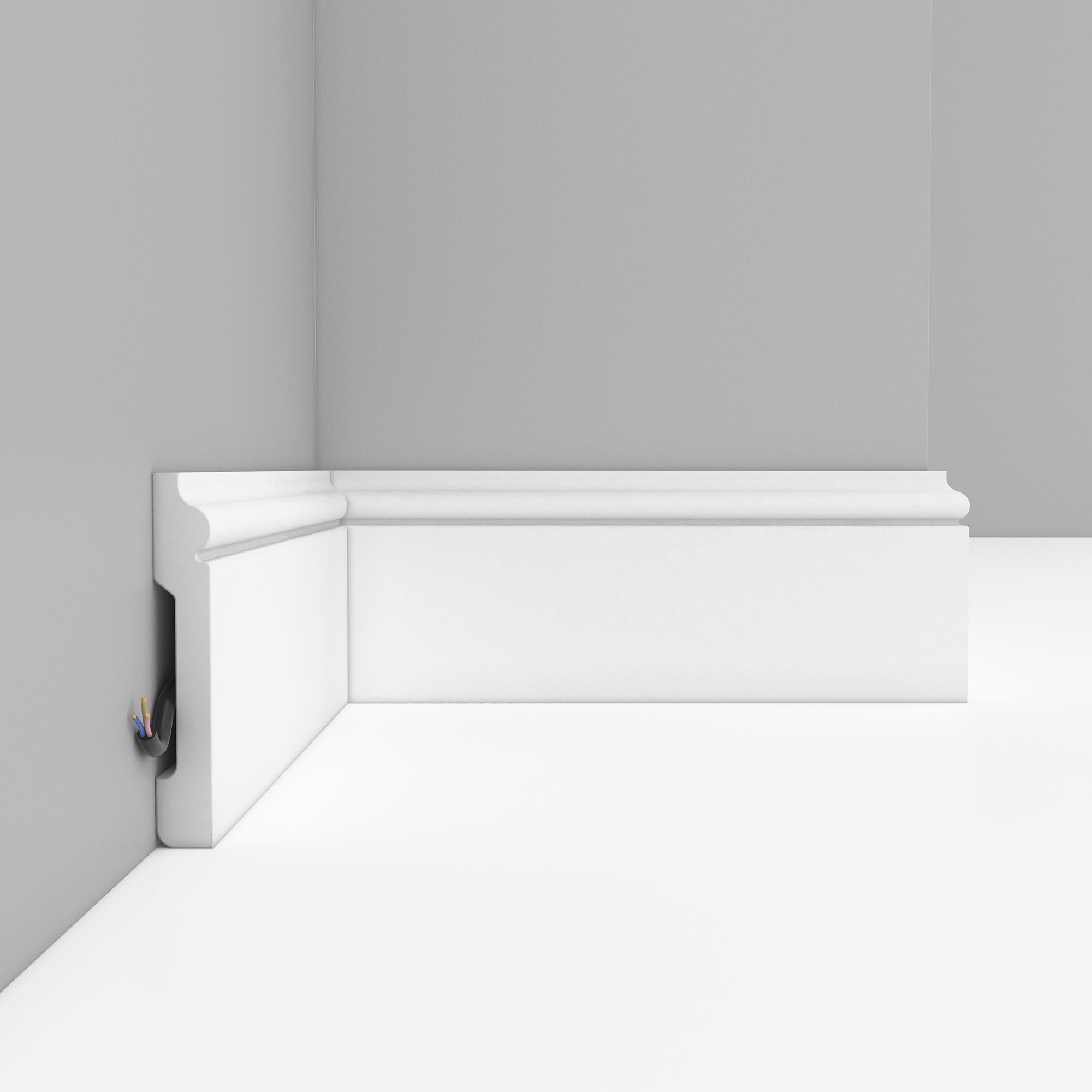 Плинтус под покраску Decomaster Дюропрофиль D005 2000×79×13 Плинтус под покраску Decomaster Дюропрофиль D005 2000×79×13