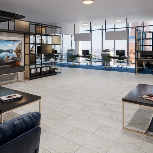 Кварцвиниловый SPC ламинат Damy Floor Ascent Strong Пик Лайла Laila Peak 6210-1-ST 610×305×5 фото в интерьере