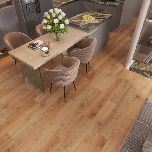 Кварцвиниловый SPC ламинат Evofloor Home Oak Brown Дуб Коричневый L-20243 1220×183×4