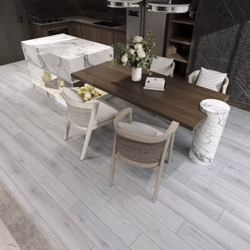 Кварцвиниловый SPC ламинат Evofloor Home Oak Grey Дуб Серый L-20347 1220×183×4