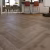 Кварцвиниловый SPC ламинат Evofloor Parguet Click Chestnut Каштан HP 0271 венгерская елка 600×125×4 фото в интерьере
