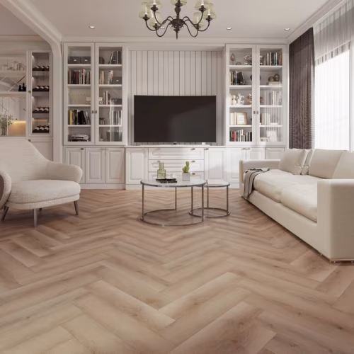 Кварцвиниловый SPC ламинат Evofloor Parguet Click Oak Nordic Дуб Северный HP 0035 венгерская елка 600×125×4