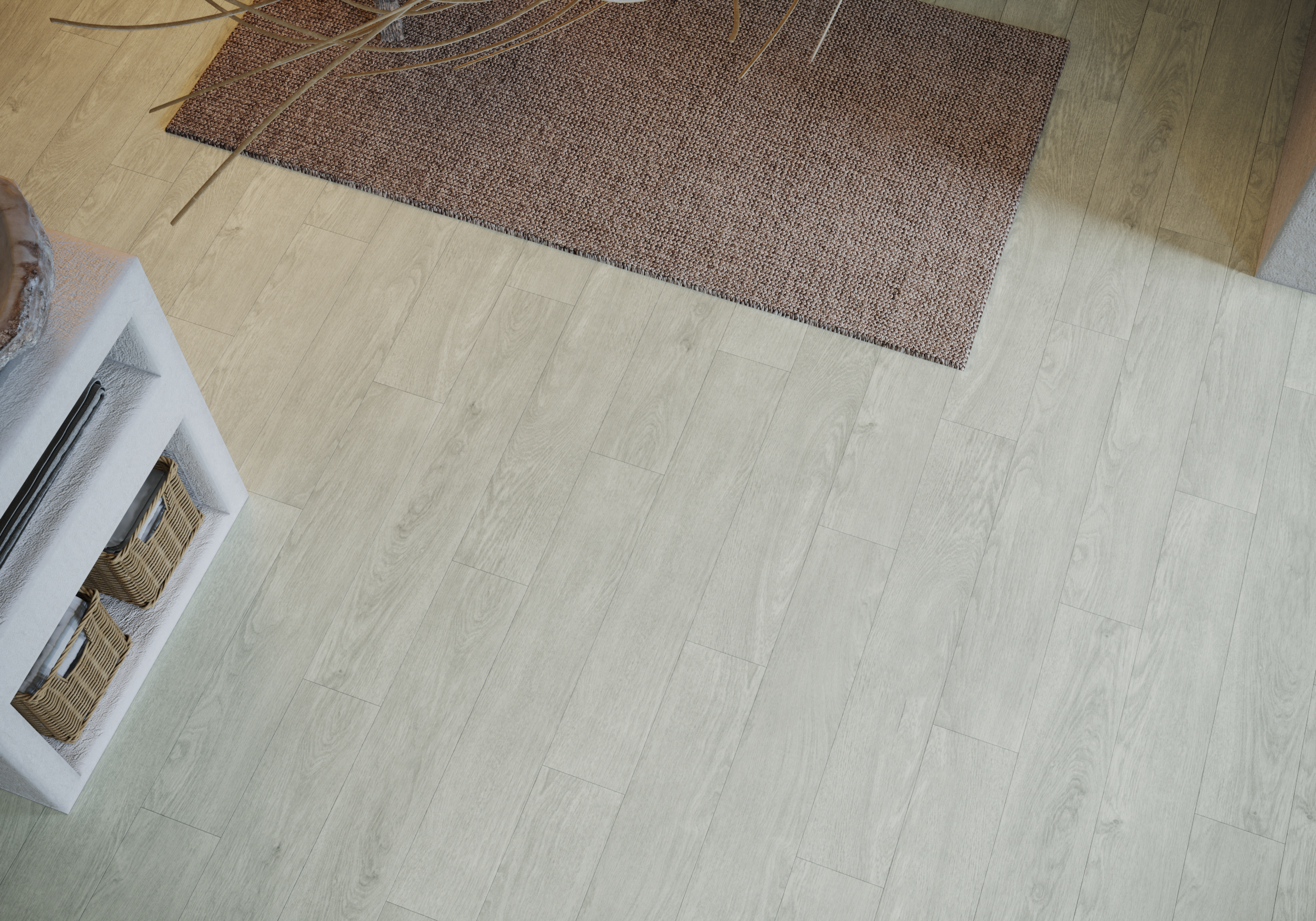 Кварцвиниловая плитка Art East клеевая Art Tile Hit Дуб Джапанди 751-AT 914,4×152,4×2,5 фото в интерьере