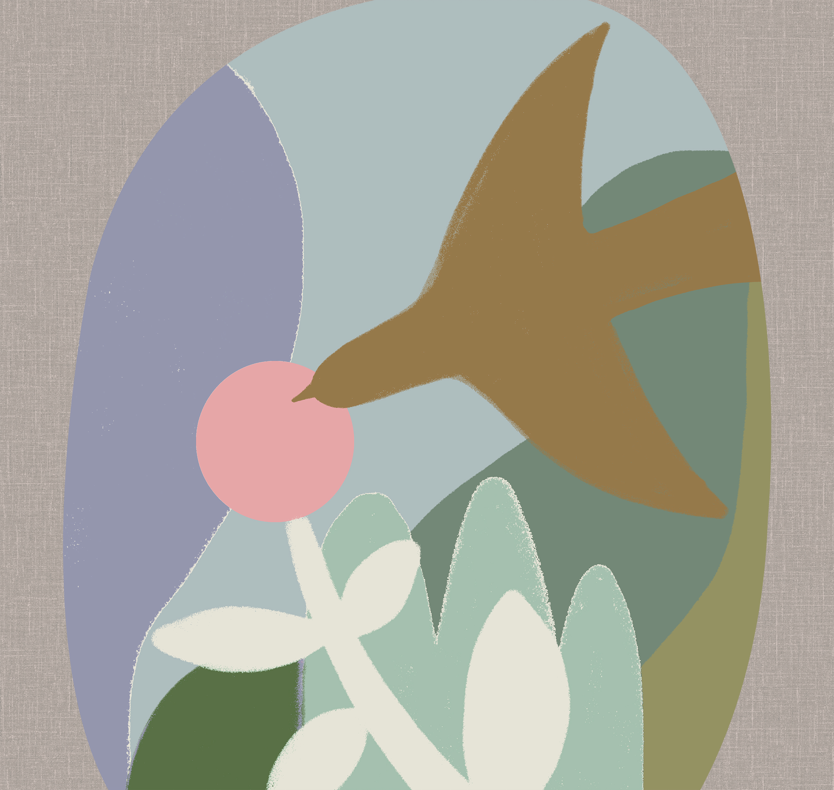 Панно Luna Сага о Нежности Lun8 001 Полет 3×1