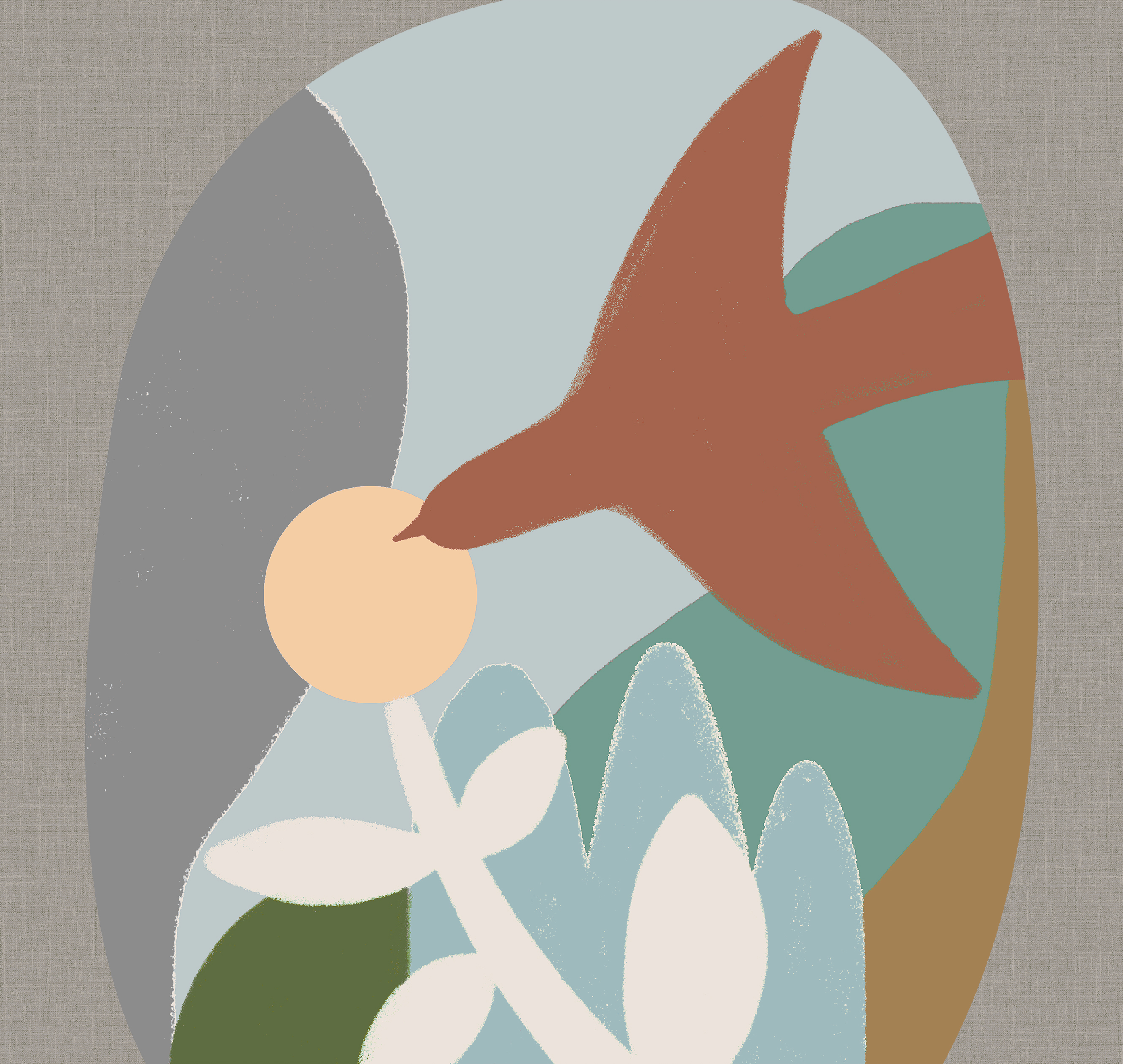 Панно Luna Сага о Нежности Lun8 005/1 Полет 3×1