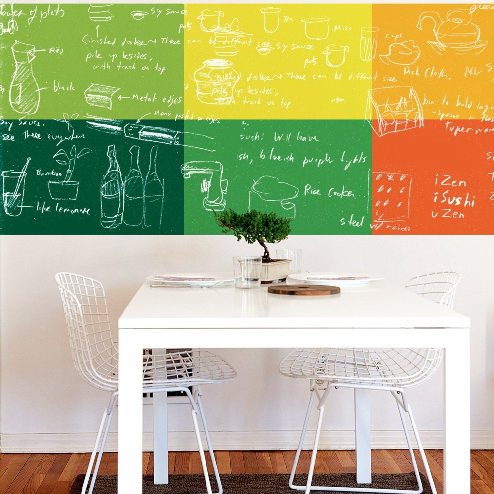 Краска с эффектом грифельной доски DecorAccents Chalkboard Tint Base 990200 1 л фото в интерьере