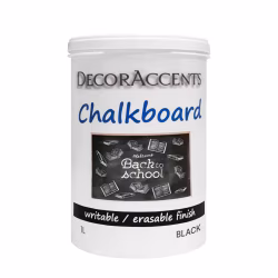 Краска с эффектом грифельной доски DecorAccents Chalkboard Black Черный 990110 1 л