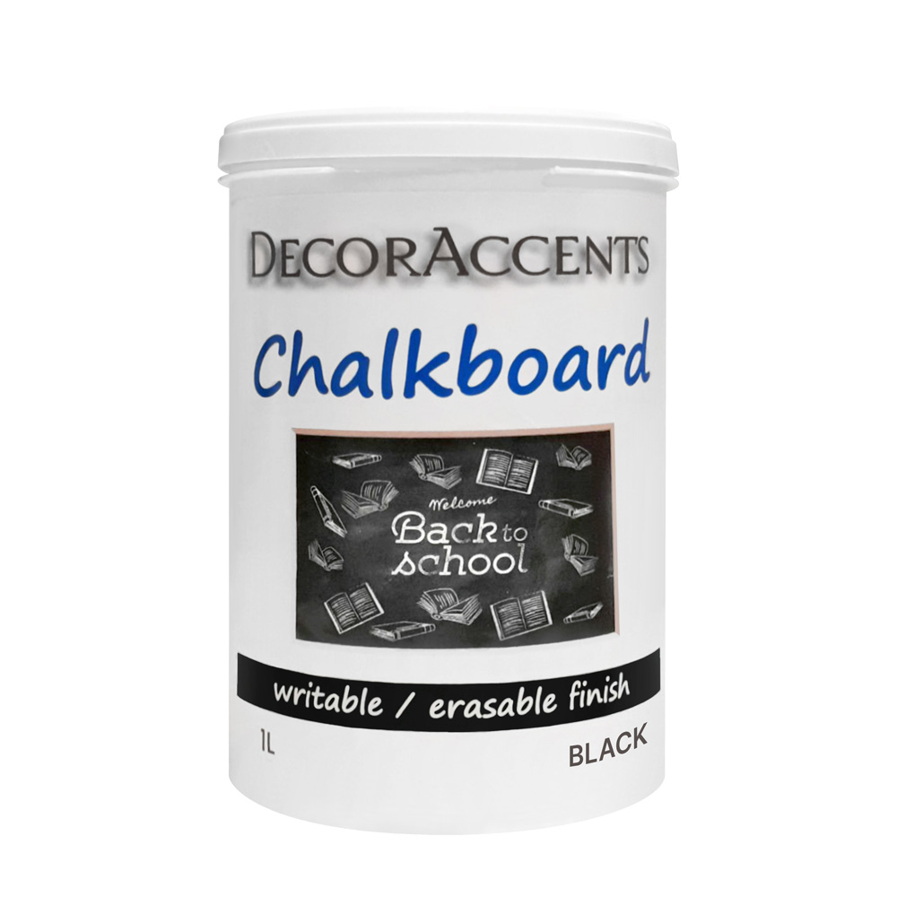Краска с эффектом грифельной доски DecorAccents Chalkboard Black Черный 990110 1 л
