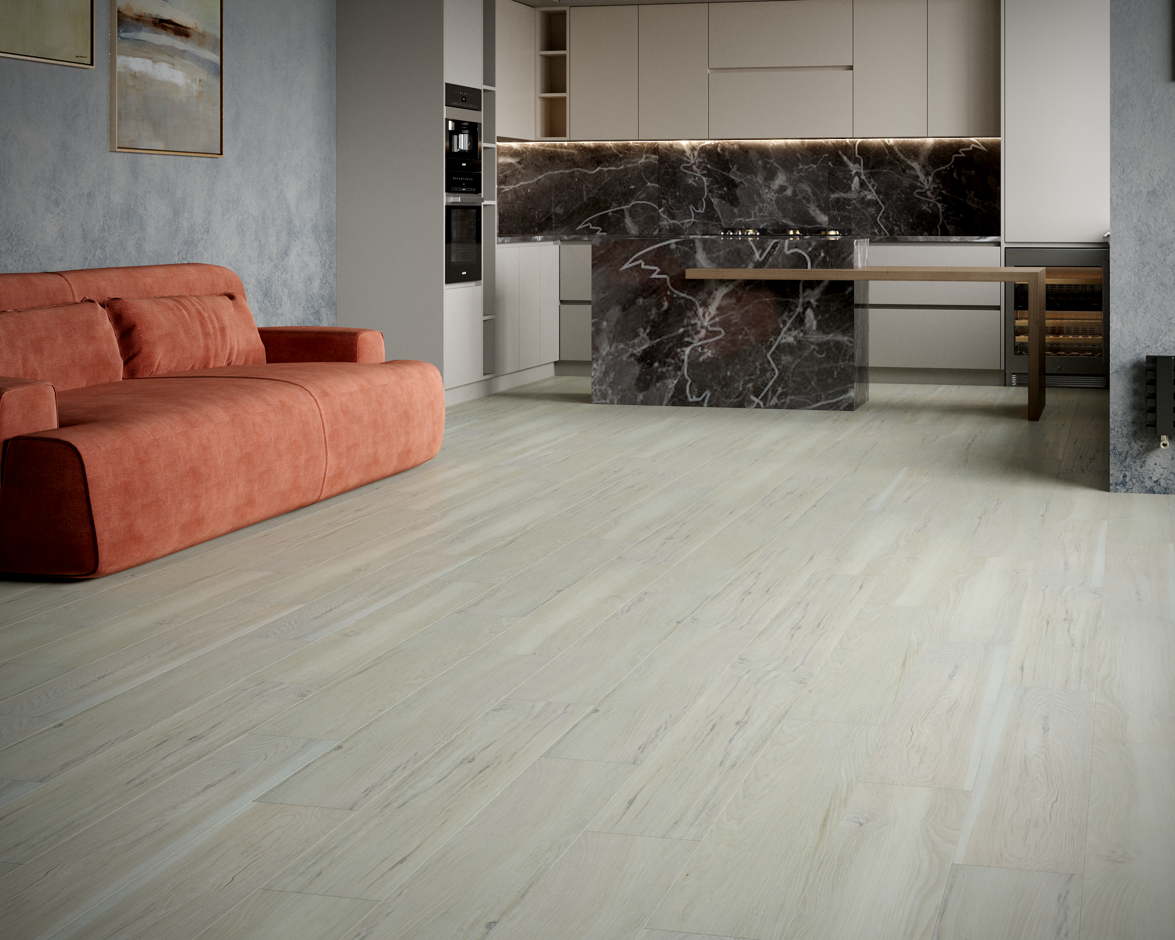 Кварцвиниловый SPC ламинат Art East Art Stone Airy Дуб Ното 21-ASAF 920×150×4