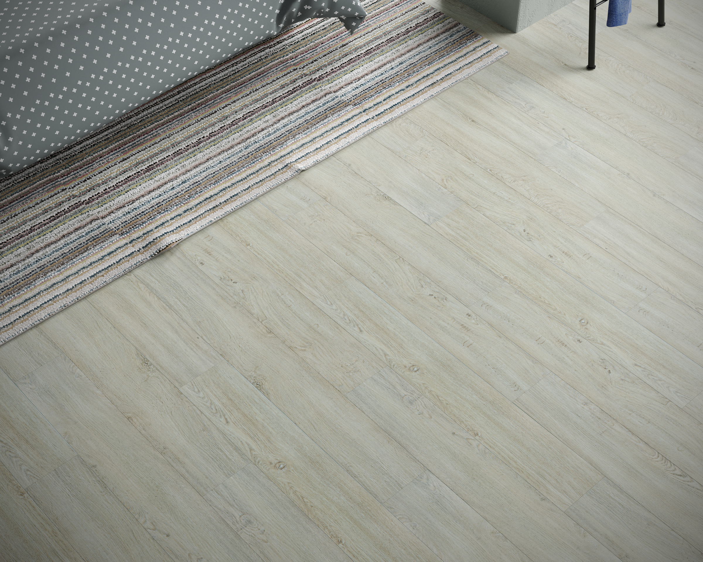 Кварцвиниловый SPC ламинат Art East Art Stone Narrow Бархат Лазурный 122-ASL 1220×152×5 фото в интерьере